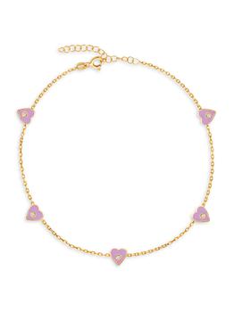 Gabi Rielle, Gabi Rielle | Happy Me 14K Gold Vermeil & Crystal Anklet商品图片 6折