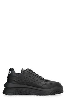 Versace | VERSACE ODISSEA LEATHER LOW-TOP SNEAKERS 6.6折