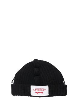 Charles Jeffrey Loverboy, Charles Jeffrey Loverboy | Chunky Spikes Wool Blend Beanie Hat商品图片 6.9折