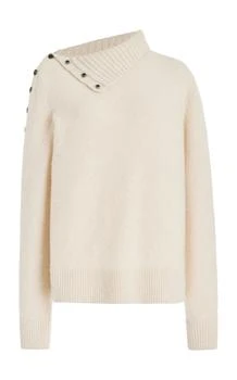 推荐Proenza Schouler - Button-Detailed Eco-Cashmere Sweater - Ivory - M - Moda Operandi商品