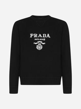 推荐Logo wool and cashmere sweater商品