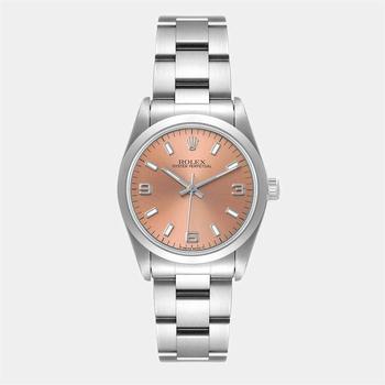 劳力士手表, [二手商品] Rolex | Rolex Salmon Stainless Steel Oyster Perpetual 67480 Women's Wristwatch 31 MM商品图片 7.4折