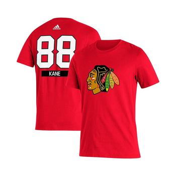 亚历山大王联名阿迪达斯, Adidas | Men's Patrick Kane Red Chicago Blackhawks Player Name & Number T-shirt商品图片 