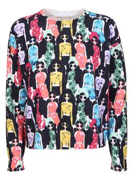 Alice + Olivia | ALICE + OLIVIA PULLOVER WITH GRAPHIC PRINT BY ALICE + OLIVIA商品图片,7.4折