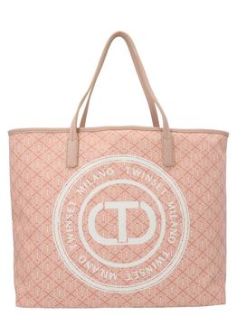 TWINSET | TWINSET Monogram Printed Top Handle Shopper Bag商品图片,5.7折