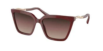 推荐Brown Gradient Cat Eye Ladies Sunglasses BV8255B 5500E2 57商品