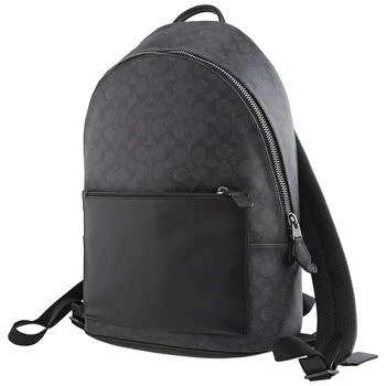 推荐Coach Mens Metropolitan Soft Backpack In Signature Canvas - Charcoal商品