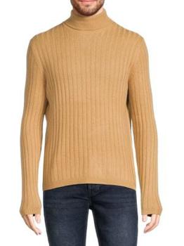 Saks Fifth Avenue | Ribbed Merino Wool & Cashmere Blend Sweater商品图片,