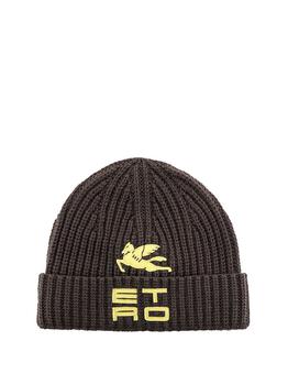 ETRO | Etro Folded Edge Ribbed-Knit Beanie商品图片,6.2折