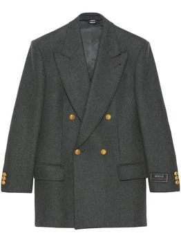 推荐GUCCI Wool double-breasted jacket商品