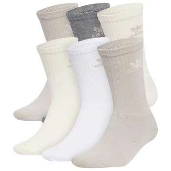 Adidas | adidas Originals Trefoil Neutrals Crew Socks 6 Pack - Adult,商家Champs Sports,价格¥126