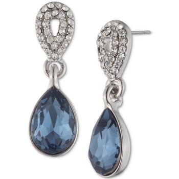 Givenchy | Silver-Tone Crystal Pear-Shape Drop Earrings商品图片,