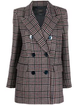 Isabel Marant | ISABEL MARANT checked double-breasted coat商品图片,