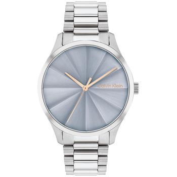 Calvin Klein | Unisex 3-Hand Silver-Tone Stainless Steel Bracelet Watch 35mm商品图片,
