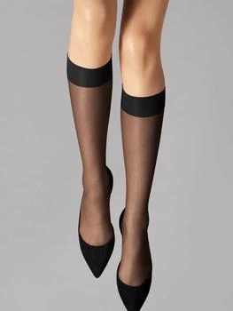 推荐Ladies Nude 8 Sheer Knee-high Stockings In Black商品