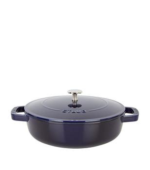 商品Staub | Blue Round Chistera Braiser Sauté Pan (24cm),商家Harrods,价格¥2121图片