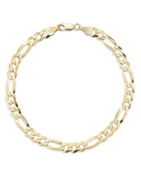 商品Men's 18K Gold Vermeil 5mm Figaro Chain Bracelet图片