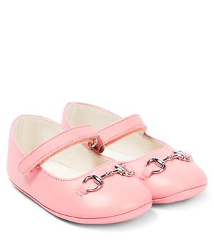 商品Gucci | Baby Horsebit leather ballet flats,商家MyTheresa,价格¥2310图片