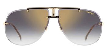 商品Carrera | Gold Grey Pilot Unisex Sunglasses CARRERA 1052/S 02F7/FQ 65,商家Jomashop,价格¥375图片