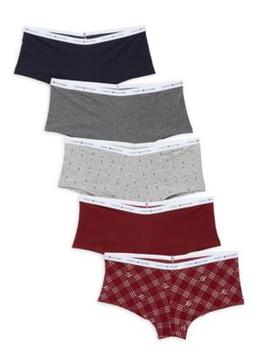 商品Tommy Hilfiger | 5-Pack Logo Band Bikini Panties,商家Saks OFF 5TH,价格¥143图片