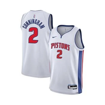 推荐Big Boys Cade Cunningham White Detroit Pistons Swingman Jersey - Association Edition商品