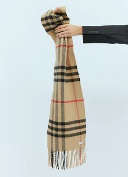 Burberry | Check Wool Cashmere Scarf 5.5折