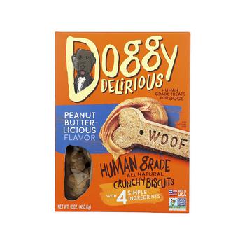 商品Dog Treats - Peanut Butter Bones - Case of 6 - 16 oz图片