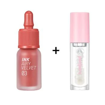 Peripera | Ink The Airy Velvet [#3] + Ink Glasting Lip Gloss [#1],商家Verishop,价格¥152