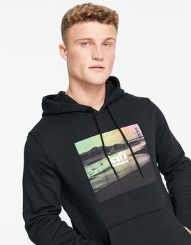 李维斯卫衣, Levi's | Levi's hoodie with chest placement print logo in black商品图片 