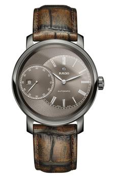 推荐Men's DiaMaster Automatic Swiss Croc Embossed Leather Strap Watch, 43mm商品