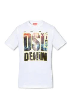 推荐Diesel T-Diegor Logo Printed Crewneck T-Shirt商品