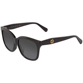 Gucci | Gucci Grey Gradient Square Ladies Sunglasses GG0800SA-001 56商品图片,3.3折