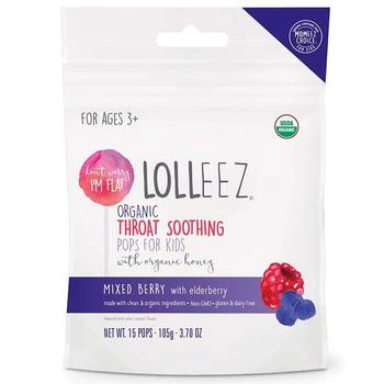 LOLLEEZ | Organic Throat Soothing Pops For Kids,商家Walgreens,价格¥64