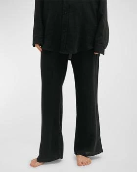 Desmond & Dempsey | Straight-Leg Linen Lounge Trousers,商家Neiman Marcus,价格¥1080