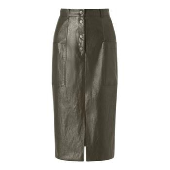 Marella | Marella Sequoia Faux Leather Skirt商品图片,7折