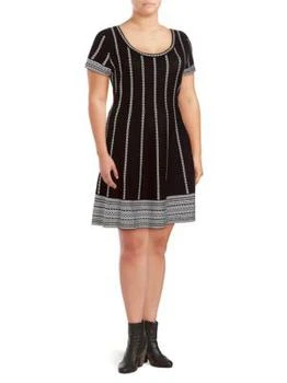ALEXIA ADMOR | Plus Short-Sleeve Sweater Dress 4折