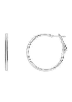 Belk Sterling Silver | Sterling Silver Sterling Silver 30 Millimeter Paddle Back Hoop Earrings,商家Belk,价格¥155