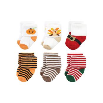 商品Hudson | Baby Boys and Girls Holiday Terry Socks, Pack of 6,商家Macy's,价格¥181图片