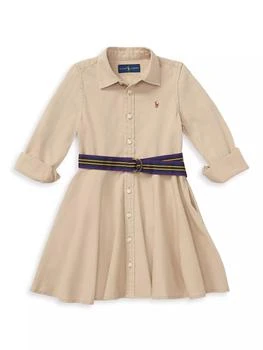 Ralph Lauren | Little Girl's & Girl's Belted Chino Dress,商家Saks Fifth Avenue,价格¥523