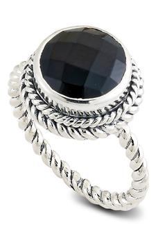 商品SAMUEL B. | Sterling Silver Round Black Onyx Ring,商家Nordstrom Rack,价格¥453图片