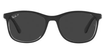 推荐Polarized Black Rectangular Unisex Sunglasses RB4374 603948 56商品