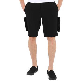 Burberry | Men's Black Panel-Detail Tailored Shorts商品图片,2.7折, 满$300减$10, 独家减免邮费, 满减