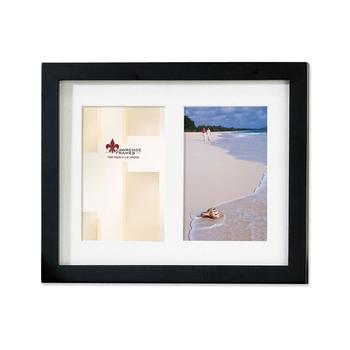 商品Lawrence Frames | Black Wood Double Matted Picture Frame - 4" x 6",商家Macy's,价格¥408图片