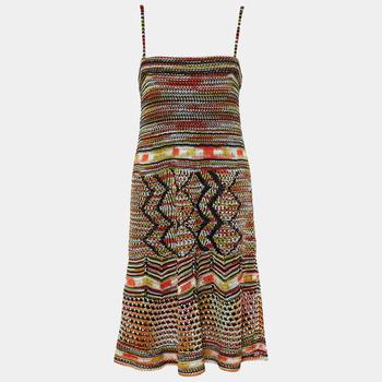 推荐M Missoni Multicolor Cotton Knit Sleeveless Dresses L商品