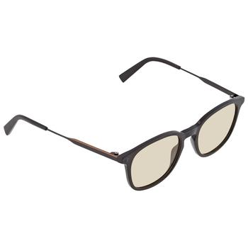 推荐Ermenegildo Zegna Mens Black Square Eyeglass Frames EZ5140 001 50商品