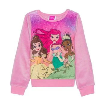 Disney | Toddler Girls Princess Sunset Magic Plush Pullover Sweatshirt 4折
