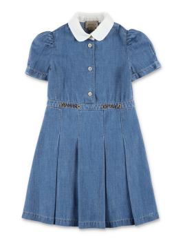 商品Gucci | Gucci 女童连衣裙 694543XDB1U4425 蓝色,商家Beyond Moda Europa,价格¥1901图片