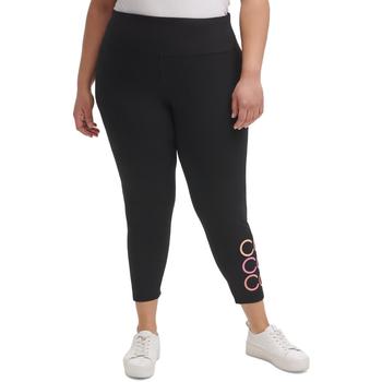 Calvin Klein | Calvin Klein Performance Womens Plus High Waist Fitness Athletic Leggings商品图片,4.5折×额外9折, 额外九折