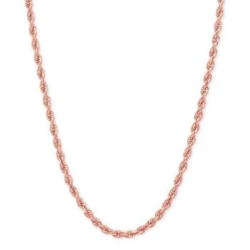 Macy's | 14k Rose Gold Diamond-Cut Rope Chain 20" Necklace (2-1/2mm),商家Macy's,价格¥7435