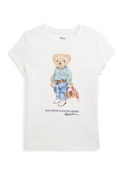 ralph lauren bear, Ralph Lauren | Girls 7-16 Polo Bear Cotton Jersey Graphic T-Shirt商品图片 7.4折